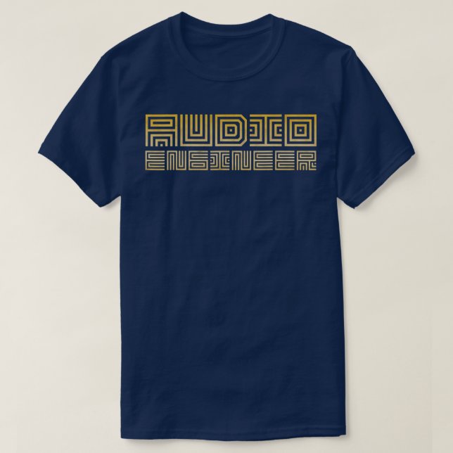 Audiotechniker für Musikproduktion  T-Shirt (Design vorne)