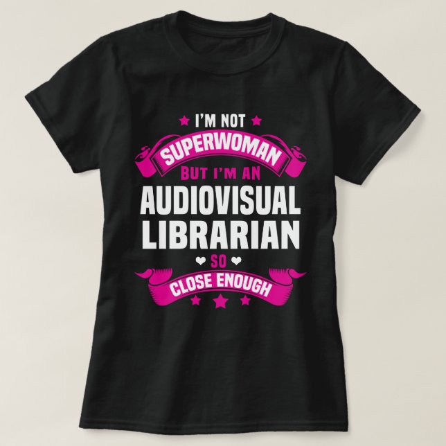 Audiovisuelle Bibliothek T-Shirt (Design vorne)
