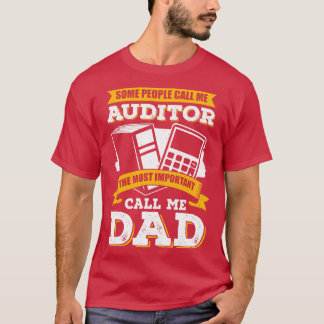 Auditbuchhaltung CPA Auditor Vater Vater Geschenk T-Shirt