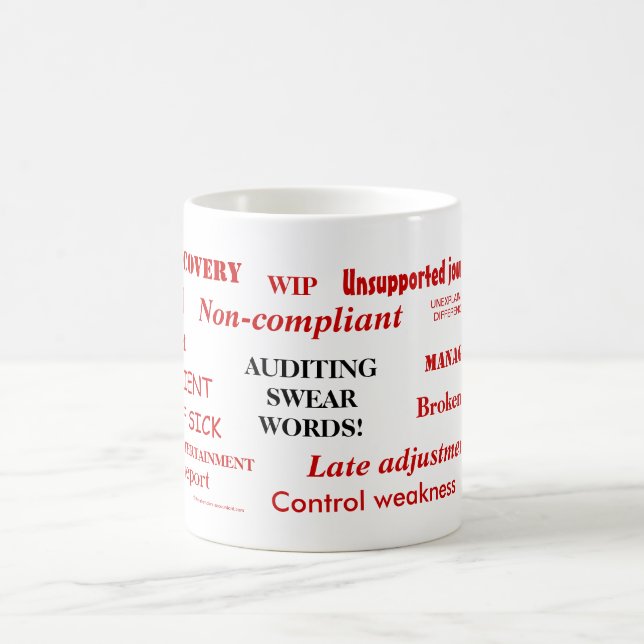 Auditing Swear Words Tasse | Funny Auditor Gift Id (Mittel)