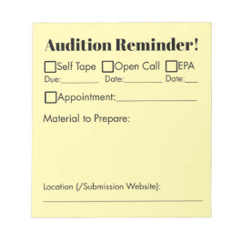 Auditive Erinnerung! Notizblock