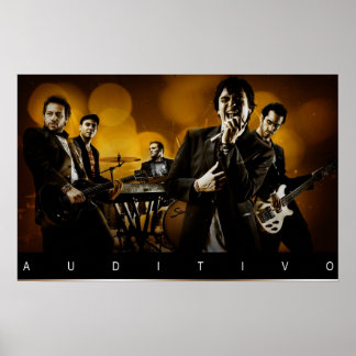 auditivo amarillo poster