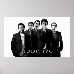 Auditivo blancoynegro poster