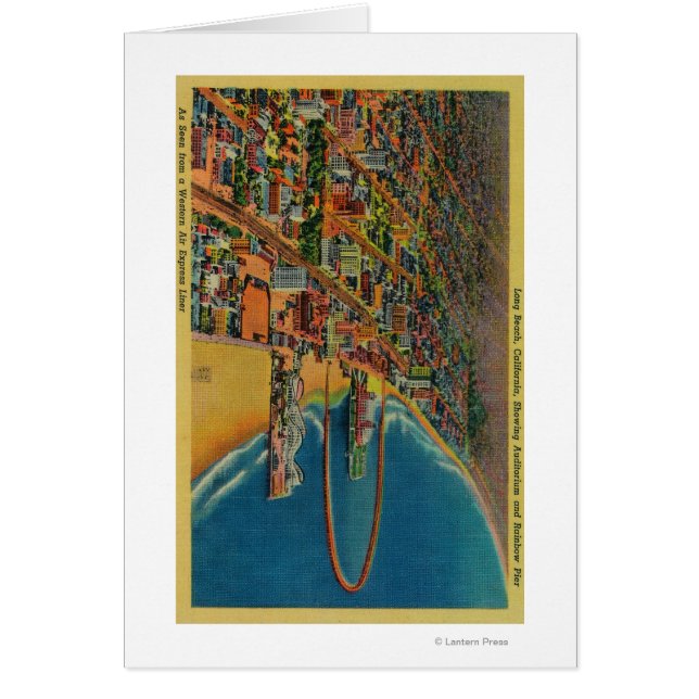 Auditorium, Strand und Regenbogen Pier (Vorne)