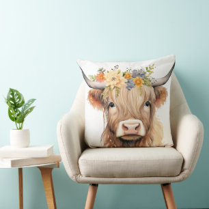 Audrey Cow 20x20 Throw Kissen