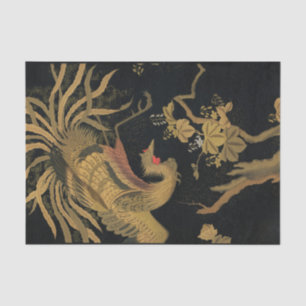 Audsley Mythischer Howo-Vogel: 1884 Japanischer Ph Seidenpapier
