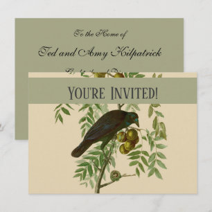 Audubon American Crow Black Bird Einladung