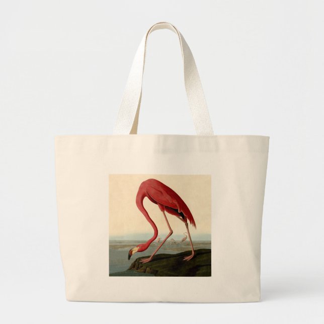 Audubon American Flamingo Jumbo Stoffbeutel (Vorne)