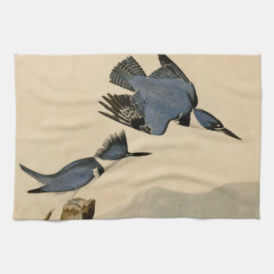 Audubon Belted Kingfisher Wildlife Bird Geschirrtuch