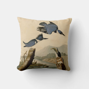 Audubon Belted Kingfisher Wildlife Bird Kissen
