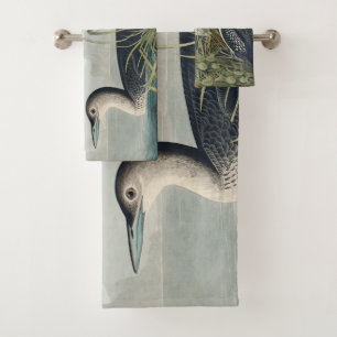 Audubon Bird Loon Diver Classic Badhandtuch Set