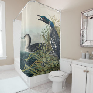 Audubon Bird Loon Diver Classic Duschvorhang