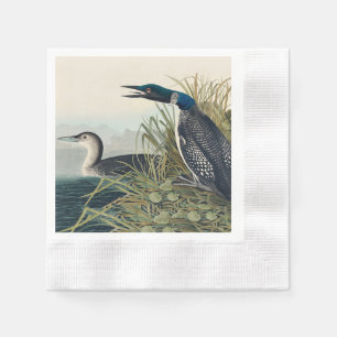 Audubon Bird Loon Diver Classic Serviette