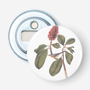 Audubon Bonaparte Flycatcher Songbird und Magnolia Flaschenöffner