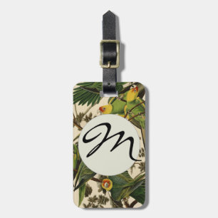 Audubon Carolina Parrot Bird Illustration Gepäckanhänger