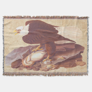 Audubon Classic Bald Eagle mit frischem Fisch Decke