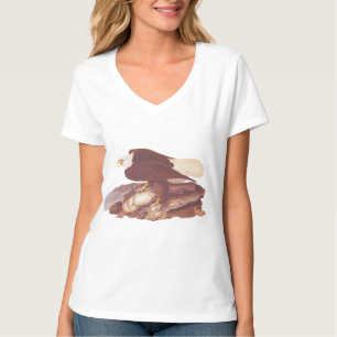 Audubon Classic Bald Eagle mit frischem Fisch T-Shirt