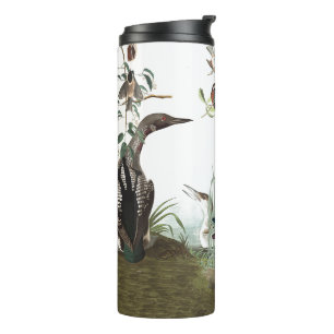 Audubon Collage von Vögeln Tierwelt Tumbler Thermosbecher