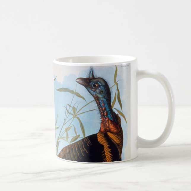 Audubon: Die wilde Türkei Kaffeetasse (Rechts)