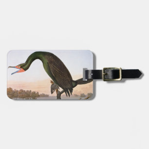 Audubon: Doppelter Kormoran mit Haube Gepäckanhänger