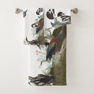 Audubon Feuchtgebiets-Vögelloon-IBIS-Bad-Tuch-Set Badhandtuch Set
