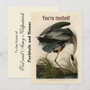 Audubon Great Blue Heron Marsh Bird Einladung