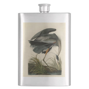 Audubon Great Blue Heron Marsh Bird Flachmann