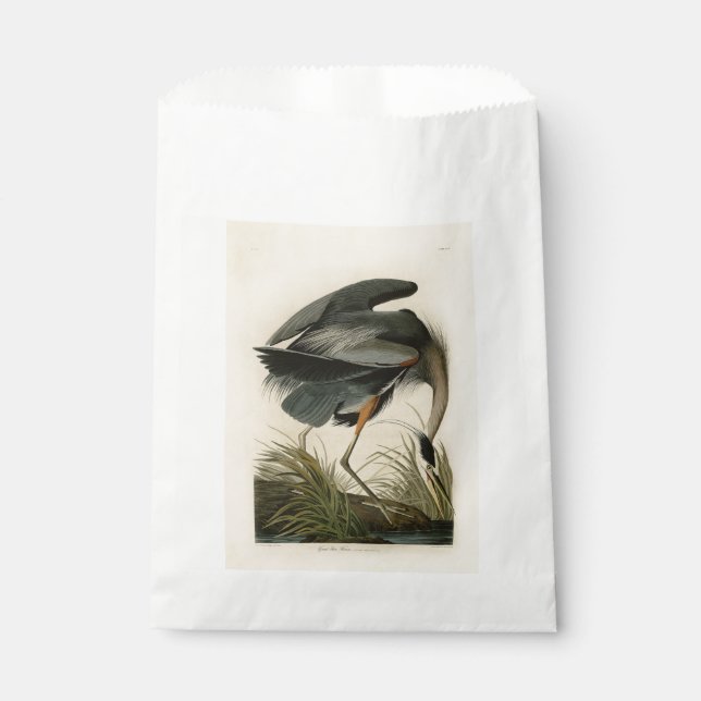 Audubon Great Blue Heron Marsh Bird Geschenktütchen (Vorderseite)