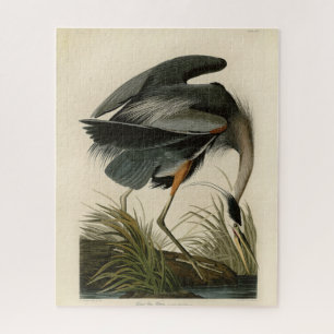 Audubon Great Blue Heron Marsh Bird Puzzle