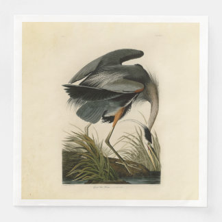 Audubon Great Blue Heron Marsh Bird Serviette
