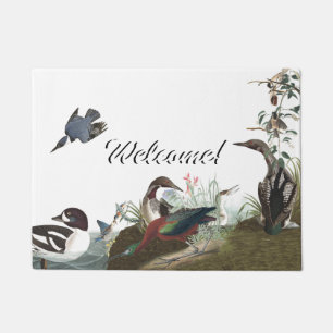 Audubon Loon-Enten-IBIS-Vogel-willkommene Fußmatt Fußmatte