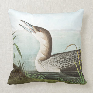 Audubon Loon-Vogel-Tier-TierWurfs-Kissen Kissen