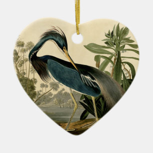 Audubon Louisiana Heron Birds America Art Keramikornament