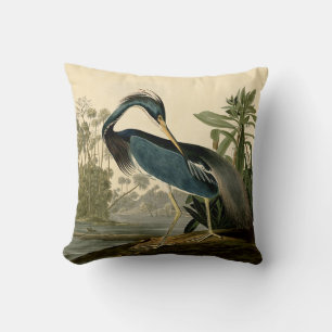 Audubon Louisiana Heron Birds America Art Kissen