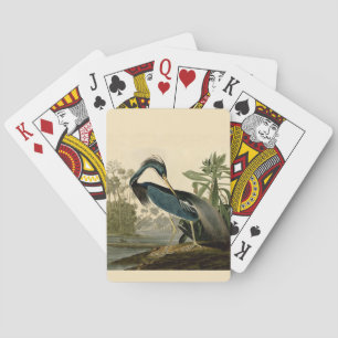 Audubon Louisiana Heron Birds America Art Spielkarten