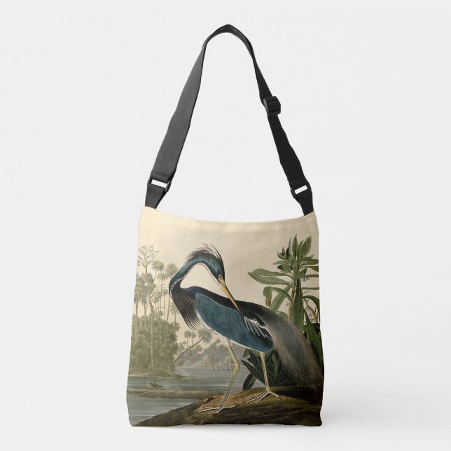 Audubon Louisiana Heron Birds America Art Tragetaschen Mit Langen Trägern (Vorderseite)
