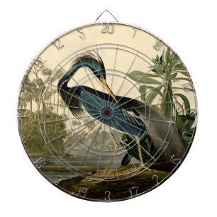 Audubon Louisiana Reiher Birds America Kunst Dartscheibe
