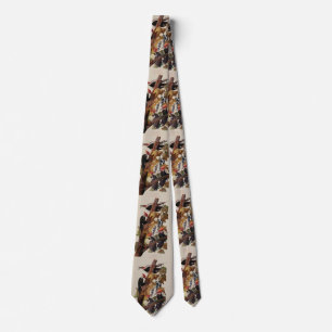 Audubon Pileated Woodpecker Bird Malerei Krawatte