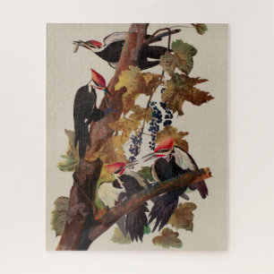Audubon Pileated Woodpecker Bird Malerei Puzzle