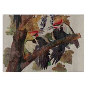 Audubon Pileated Woodpecker Bird Malerei Schneidebrett