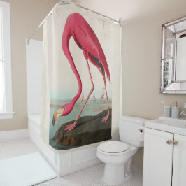 Audubon Pink American Flamingo, Plate CCXXXI Duschvorhang