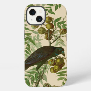 Audubon Purple Grackle Vogel Druck Vintage Botanik iPhone 13 Hülle