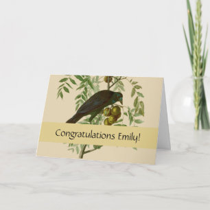 Audubon Purple Grackle Vogel Druck Vintage Botanik Karte