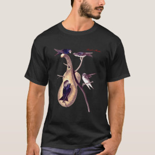 Audubon Purple Min Nordamerikanische Vögel Bildung T-Shirt