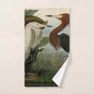 Audubon Purpurreiher Rötlicher Sichler Druck: Voge Badhandtuch Set