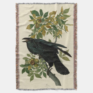 Audubon Raven Bird Classic Artwork Decke