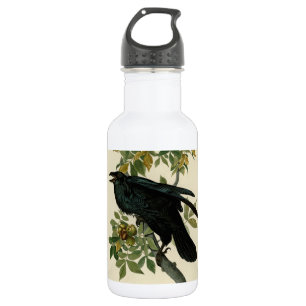 Audubon Raven Bird Classic Artwork Edelstahlflasche