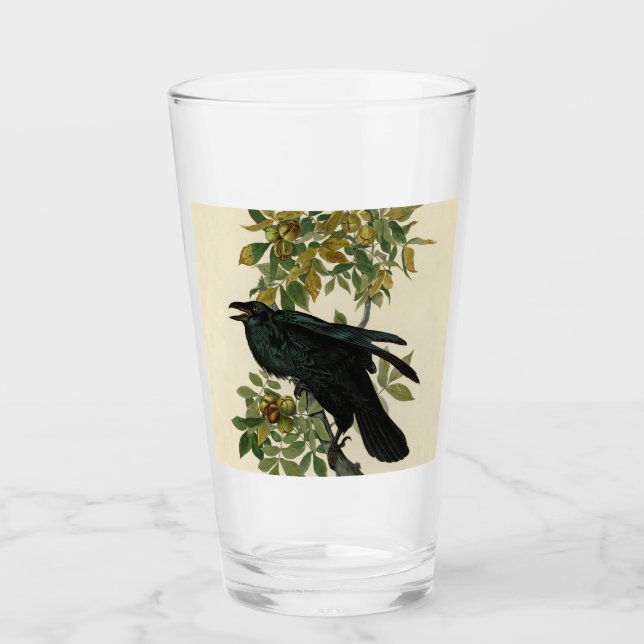 Audubon Raven Bird Classic Artwork Glas (Vorderseite)