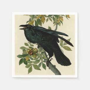 Audubon Raven Bird Classic Artwork Serviette