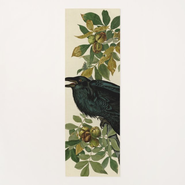 Audubon Raven Bird Classic Artwork Yogamatte (Vorderseite)